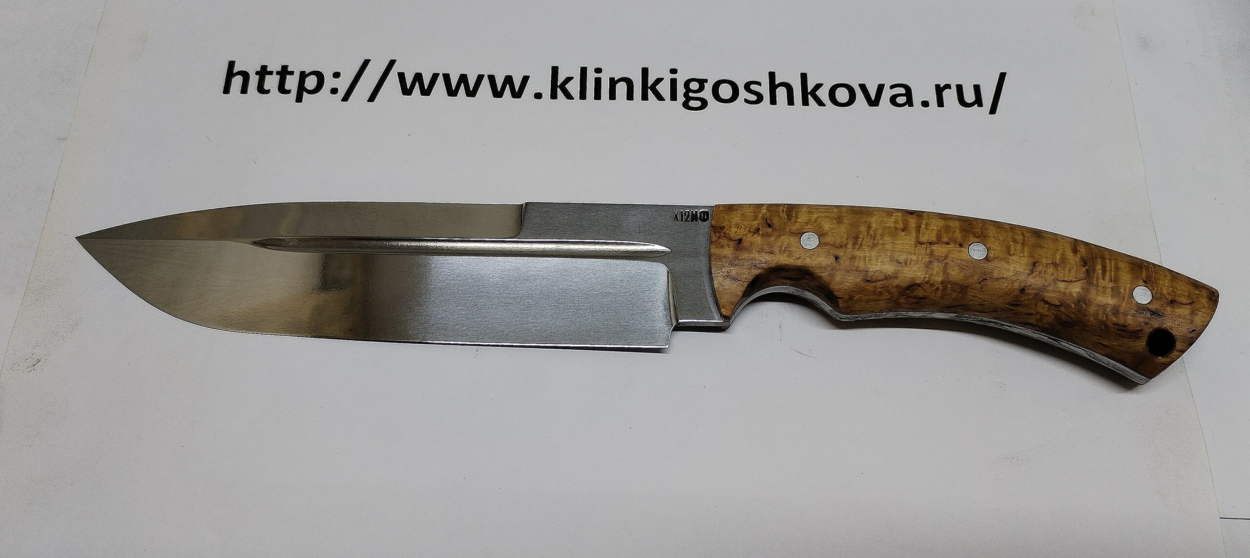 Нож для охоты(цельнометаллический) НО-15 из стали Х12МФ — изображение 3