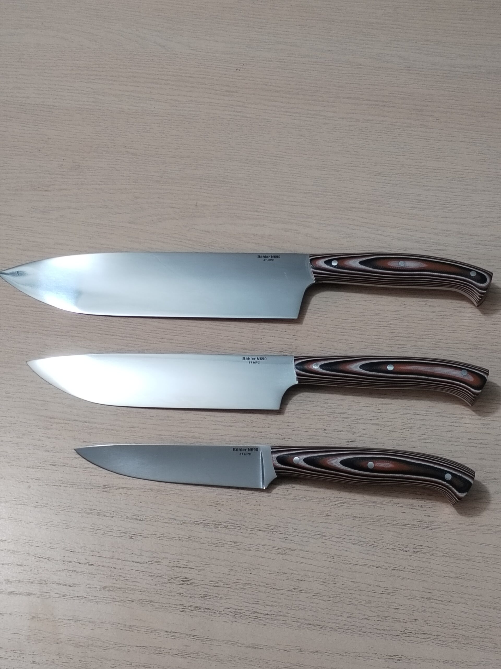 Набор ножей для кухни НДК-12 из стали BOHLER N690